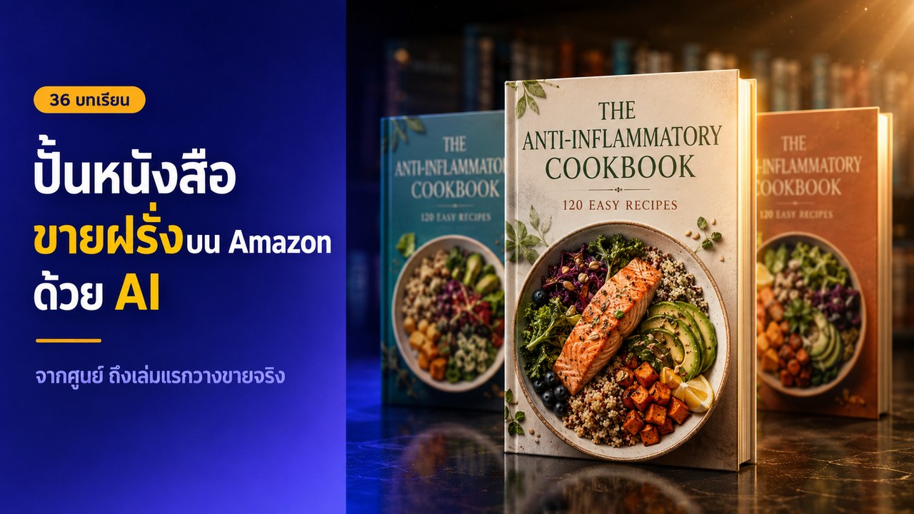 ปั้นหนังสือขายฝรั่งบน Amazon KDP ด้วย AI